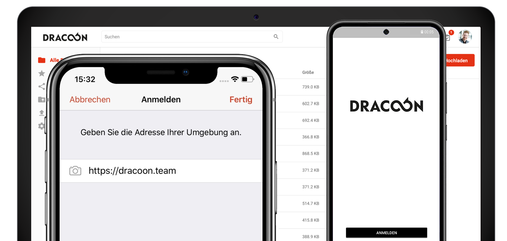 DRACOON_Devices_Login